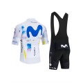 Ensemble cuissard vélo et maillot cyclisme équipe pro MOVISTAR 2026 Aero Mesh