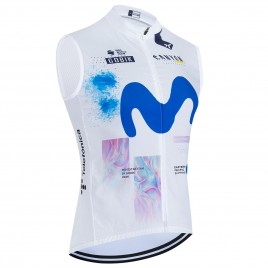 Gilet vélo coupe-vent sans manche MOVISTAR 2026