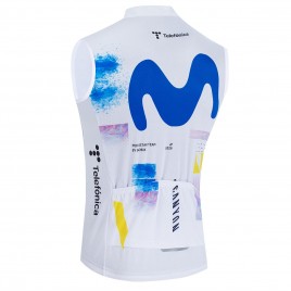 Gilet vélo coupe-vent sans manche MOVISTAR 2026