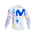 Maillot vélo hiver équipe pro MOVISTAR 2026