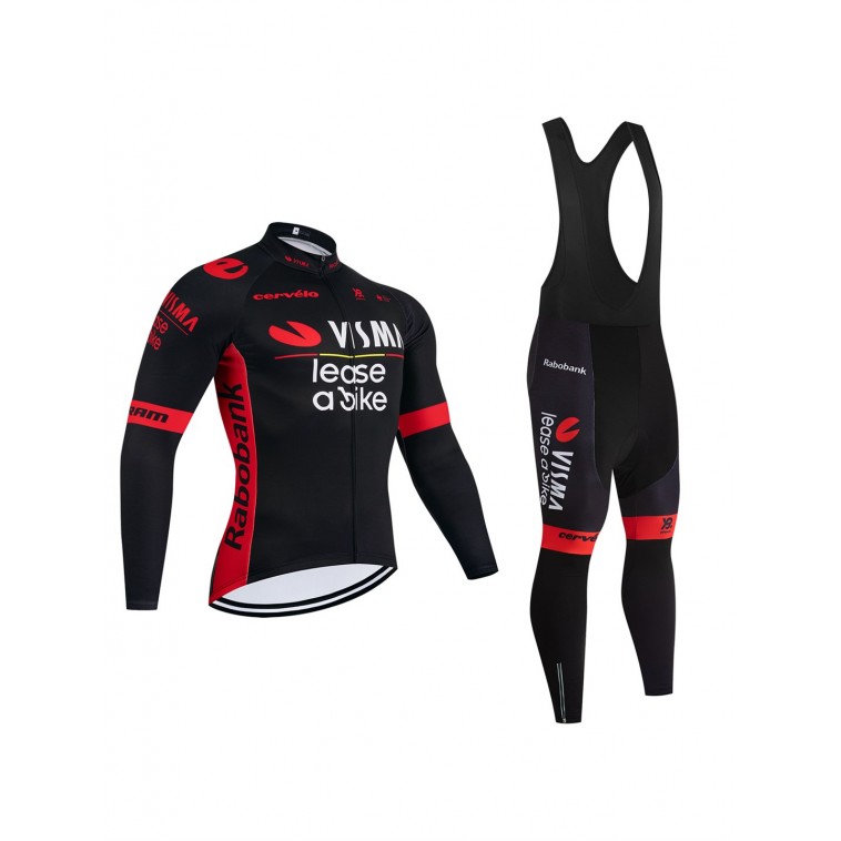 Ensemble cuissard vélo et maillot cyclisme hiver équipe pro VISMA Lease a Bike 2026