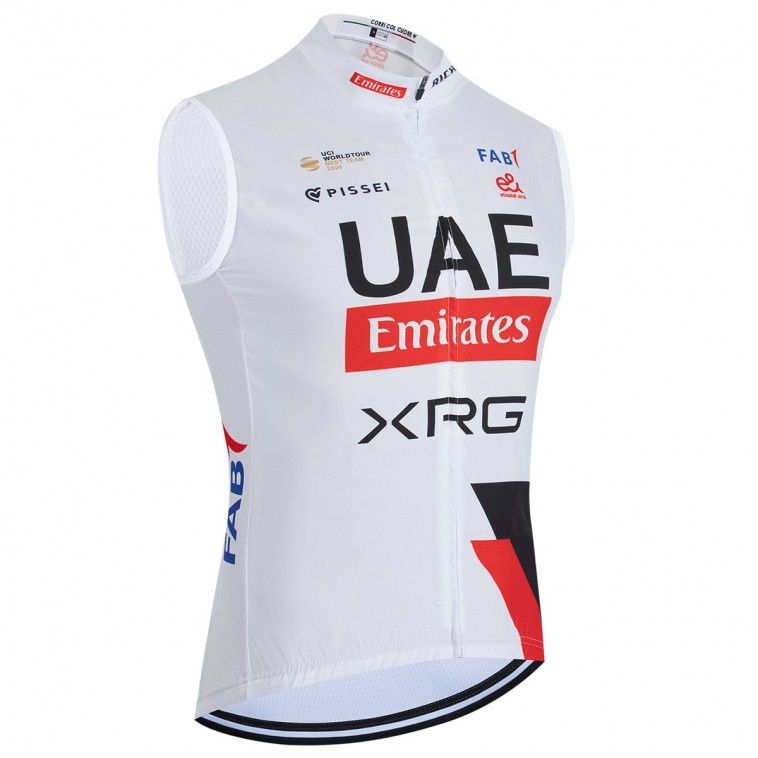 Gilet vélo coupe-vent sans manche UAE Team Emirates – XRG 2026