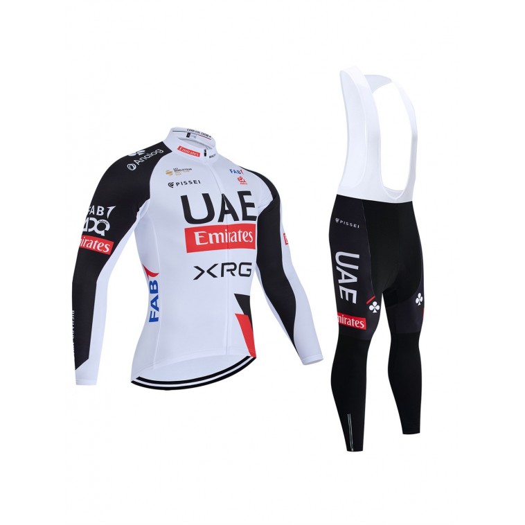 Ensemble cuissard vélo et maillot cyclisme hiver équipe pro UAE Team Emirates – XRG 2026