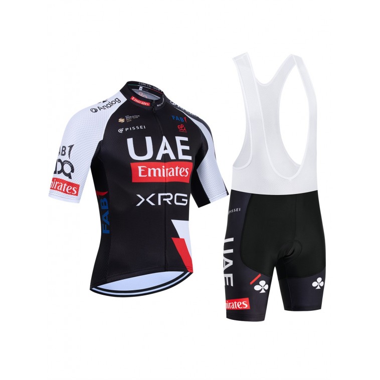 Ensemble cuissard vélo et maillot cyclisme équipe pro UAE Team Emirates – XRG 2026 Aero Mesh Black