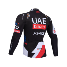 Maillot vélo hiver équipe pro UAE Team Emirates – XRG 2026 Black