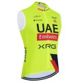 Gilet vélo coupe-vent sans manche UAE Team Emirates – XRG 2026 Fluo