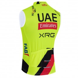 Gilet vélo coupe-vent sans manche UAE Team Emirates – XRG 2026 Fluo