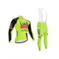 Ensemble cuissard vélo et maillot cyclisme hiver équipe pro UAE Team Emirates – XRG 2026 Fluo