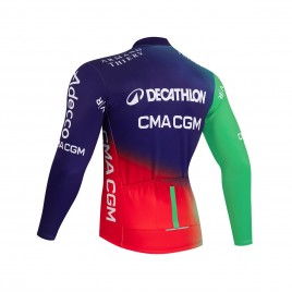 Maillot vélo hiver équipe pro DECATHLON 2026
