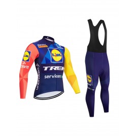 Ensemble cuissard vélo et maillot cyclisme hiver équipe pro LIDL TREK 2026 Ensemble cuissard vélo et maillot cyclisme hiver équipe pro LIDL TREK 2026