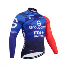 Maillot vélo hiver équipe pro GROUPAMA FDJ 2026 Maillot vélo hiver équipe pro GROUPAMA FDJ 2026