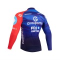 Maillot vélo hiver équipe pro GROUPAMA FDJ 2026