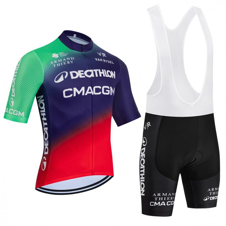 Ensemble cuissard vélo et maillot cyclisme équipe pro DECATHLON 2026 Aero Mesh