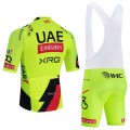 Ensemble cuissard vélo et maillot cyclisme équipe pro UAE Team Emirates – XRG 2026 Aero Mesh Fluo