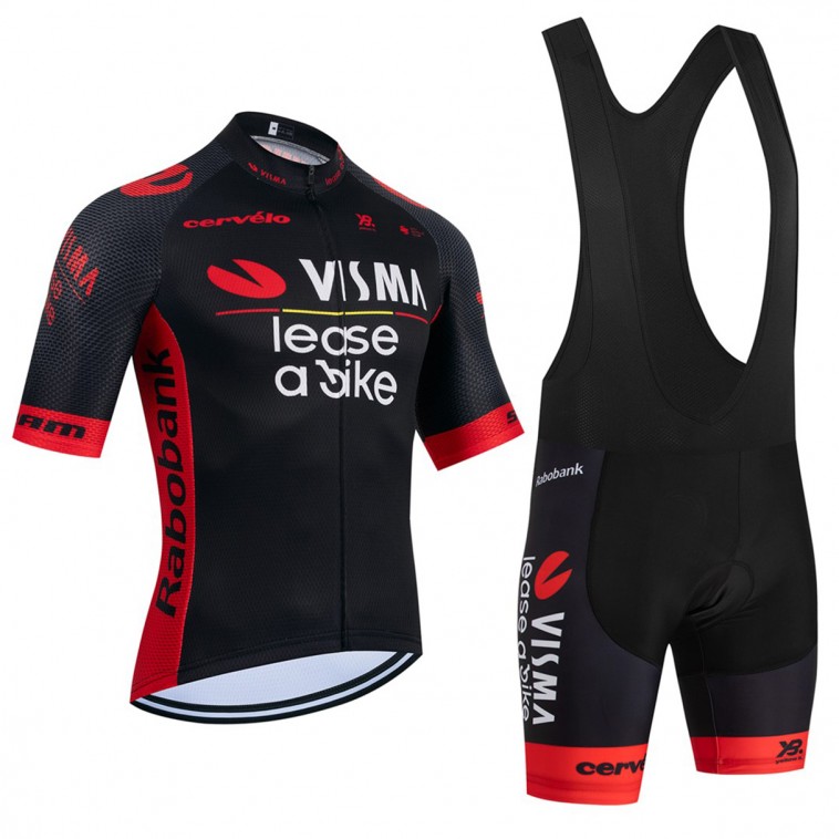 Ensemble cuissard vélo et maillot cyclisme équipe pro VISMA Lease a Bike 2026 Aero Mesh