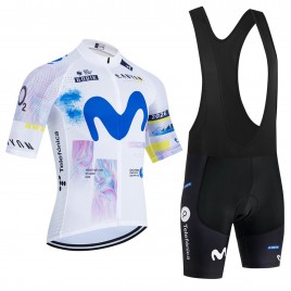 Ensemble cuissard vélo et maillot cyclisme équipe pro MOVISTAR 2026 Aero Mesh