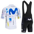 Ensemble cuissard vélo et maillot cyclisme équipe pro MOVISTAR 2026 Aero Mesh