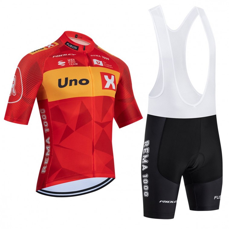 Ensemble cuissard vélo et maillot cyclisme équipe pro UNO-X Mobility 2026 Aero Mesh