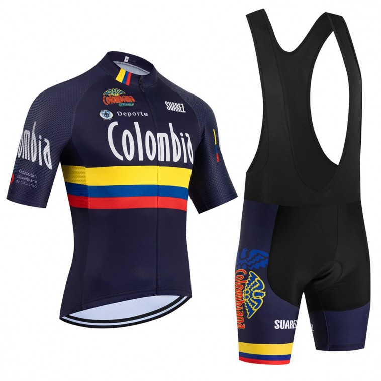 Ensemble cuissard vélo et maillot cyclisme équipe Colombia 2026 Aero Mesh