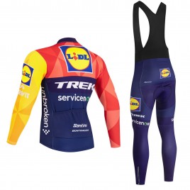 Ensemble cuissard vélo et maillot cyclisme hiver équipe pro LIDL TREK 2026