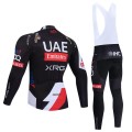Ensemble cuissard vélo et maillot cyclisme hiver équipe pro UAE Team Emirates – XRG 2026 Black