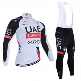Ensemble cuissard vélo et maillot cyclisme hiver équipe pro UAE Team Emirates – XRG 2026