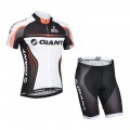 Ensemble cuissard vélo sans bretelles et maillot cyclisme équipe pro Giant