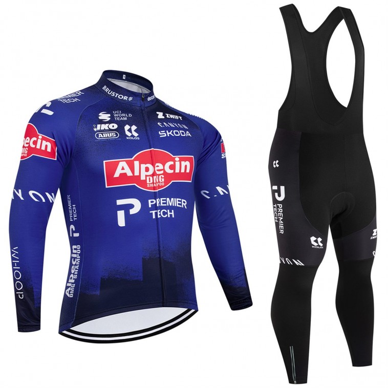 Ensemble cuissard vélo et maillot cyclisme hiver équipe pro ALPECIN - Premier Tech 2026