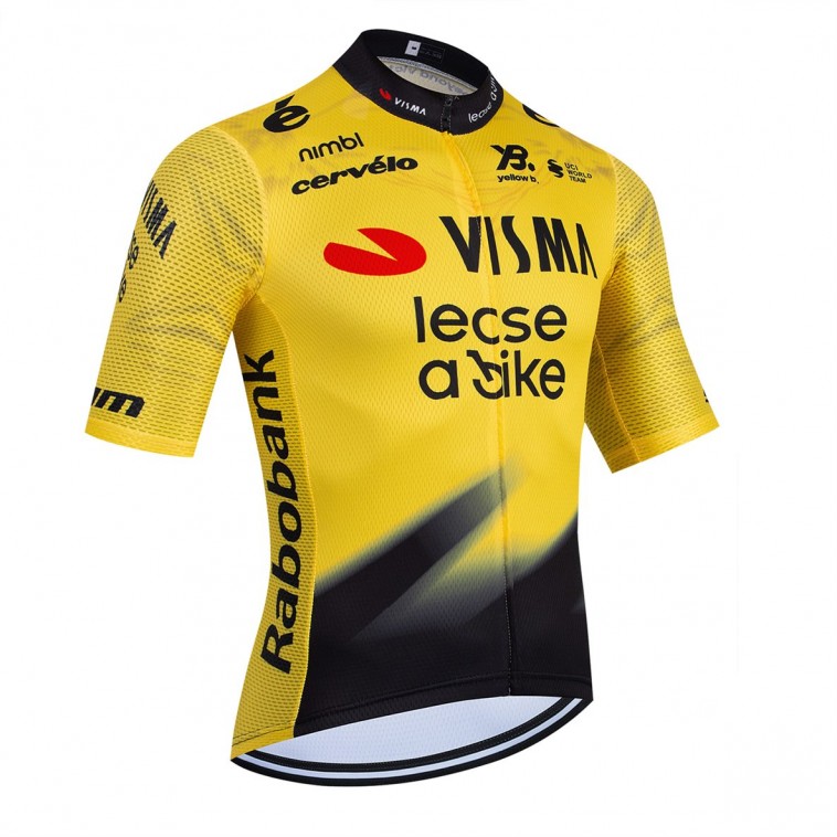 Maillot vélo équipe pro VISMA Lease a Bike 2026 Aero Mesh