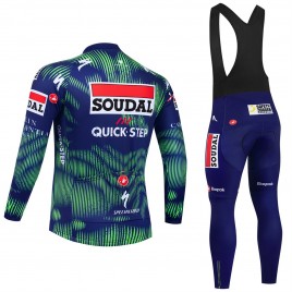Ensemble cuissard vélo et maillot cyclisme hiver équipe pro SOUDAL QUICK-STEP 2026
