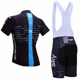 Ensemble cuissard vélo et maillot cyclisme équipe pro SKY 2017