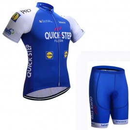 Ensemble cuissard vélo et maillot cyclisme équipe pro Quick Step