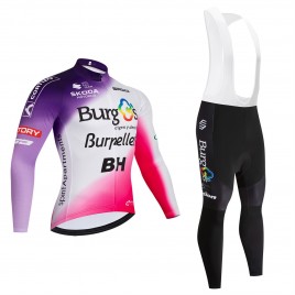 Ensemble cuissard vélo et maillot cyclisme hiver équipe pro BURGOS Burpellet BH 2026
