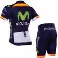 Ensemble cuissard vélo et maillot cyclisme équipe pro Movistar