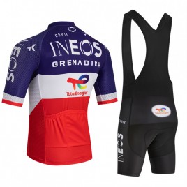 Ensemble cuissard vélo et maillot cyclisme équipe pro INEOS Champion de France 2026 Aero Mesh