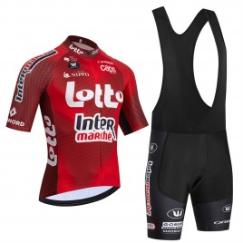 Ensemble cuissard vélo et maillot cyclisme équipe pro LOTTO Intermarché 2026 Aero Mesh
