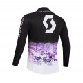 Maillot vélo hiver équipe pro SCOTT 2026 violet