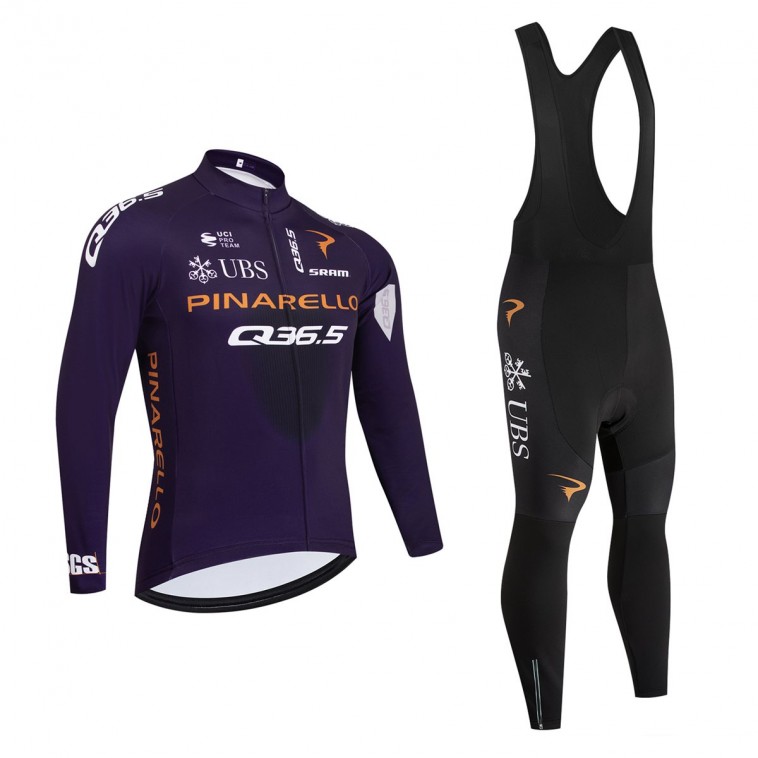 Ensemble cuissard vélo et maillot cyclisme hiver équipe pro Q36.5 2026