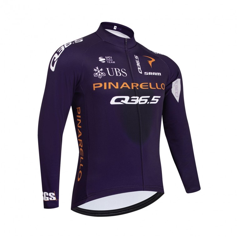 Maillot vélo hiver équipe pro Q36.5 2026 violet