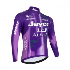 Maillot vélo hiver équipe pro JAYCO Alula 2026 violet