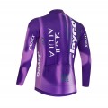 Maillot vélo hiver équipe pro JAYCO Alula 2026 violet