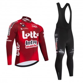 Ensemble cuissard vélo et maillot cyclisme hiver équipe pro LOTTO Intermarché 2026