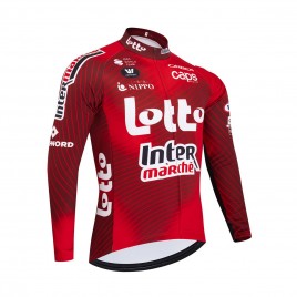 Maillot vélo hiver équipe pro LOTTO Intermarché 2026 violet
