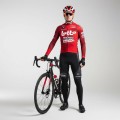 Maillot vélo hiver équipe pro LOTTO Intermarché 2026 violet