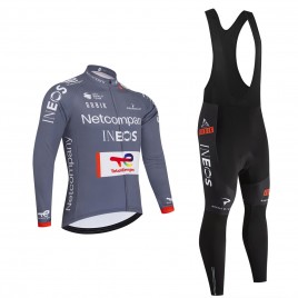 Ensemble cuissard vélo et maillot cyclisme hiver équipe pro NETCOMPANY INEOS 2026