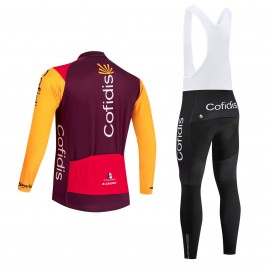 Ensemble cuissard vélo et maillot cyclisme hiver équipe pro COFIDIS 2026