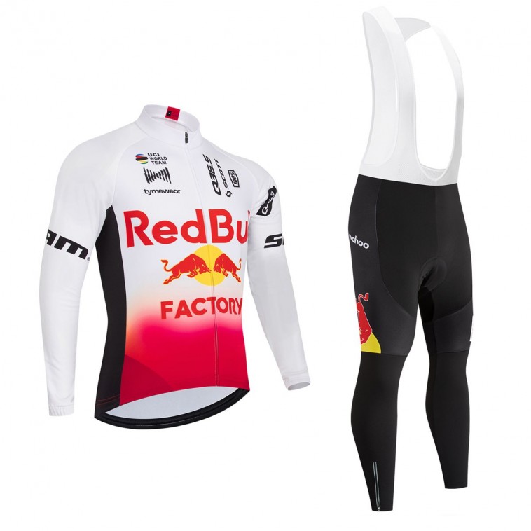 Ensemble cuissard vélo et maillot cyclisme hiver équipe pro REDBULL Factory 2026