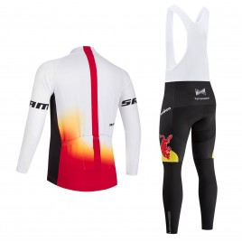 Ensemble cuissard vélo et maillot cyclisme hiver équipe pro REDBULL Factory 2026