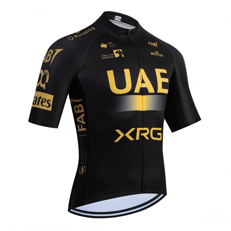 Maillot vélo équipe pro UAE Team Emirates – XRG 2026 Aero Mesh Gold édition