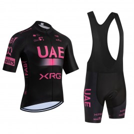 Ensemble cuissard vélo et maillot cyclisme équipe pro UAE Team Emirates – XRG 2026 Aero Mesh Pink édition